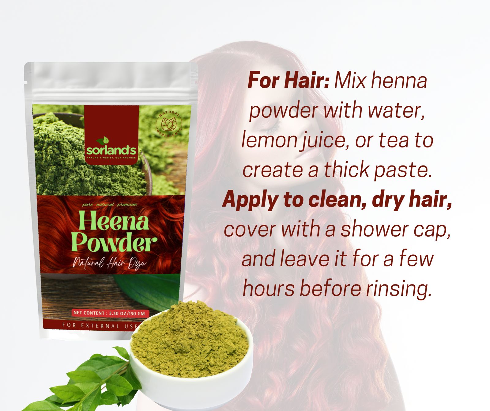 Sorelands Henna Powder Organic - 150 gm - Image 5