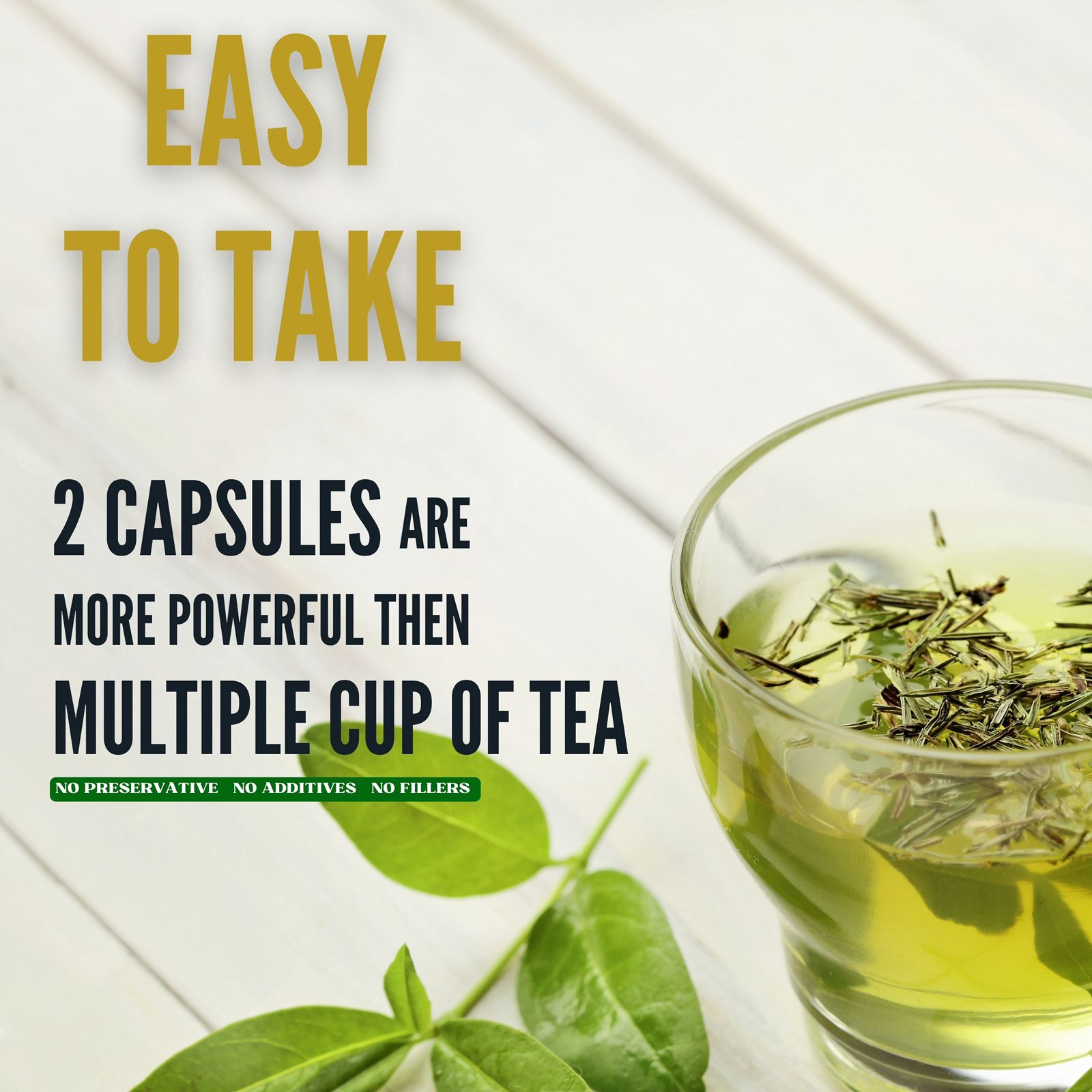 Green Tea (Standardised To 70% Polyphenol Of Which 30% Egcg), 60 Vegan Capsules - Image 8